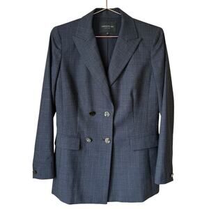 Lafayette 148 NY Pin Striped 4 Button Women's Blazer Size 4 Office Professional